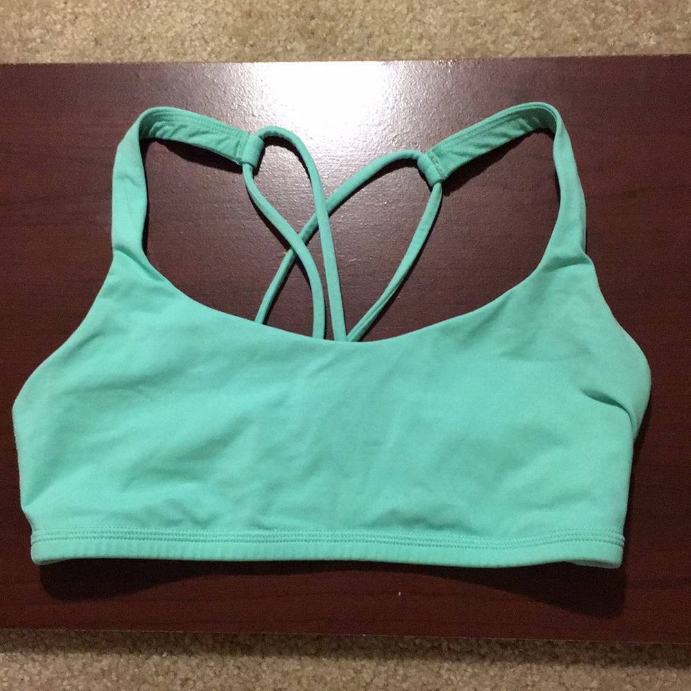 Aqua blue lululemon free to be bra